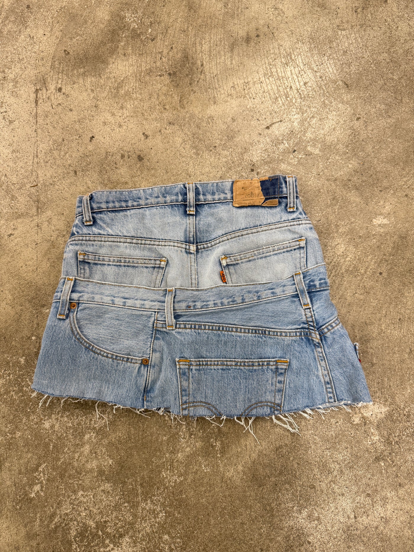 Double Denim Skirt  28W
