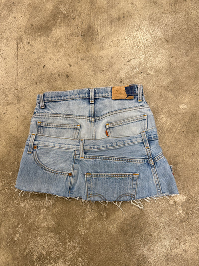Double Denim Skirt  28W